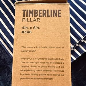 Timberline Pillar Root Candle - Brown